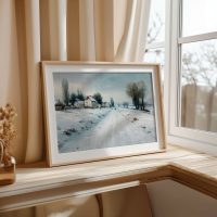Snowfall Canvas Grain 01