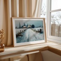 Snowfall Canvas Grain 02