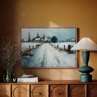 Snowfall Canvas Grain 02