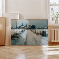 Snowfall Canvas Grain 02